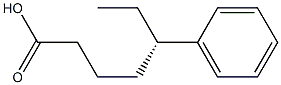 [S,(+)]-5-Phenylheptanoic acid Structure