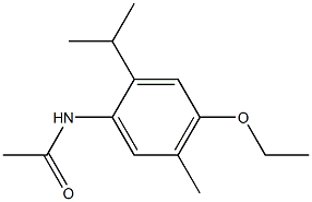 4'-Ethoxy-2'-isopropyl-5'-methylacetanilide 구조식 이미지