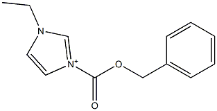 [3-(Benzyloxycarbonyl)-1-ethyl-1H-imidazol]-3-ium Structure