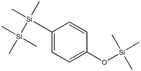 1-(Pentamethyldisilanyl)-4-(trimethylsiloxy)benzene 구조식 이미지