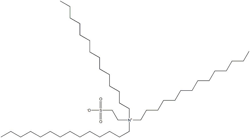 N,N-Ditetradecyl-N-(2-sulfonatoethyl)-1-tetradecanaminium 구조식 이미지