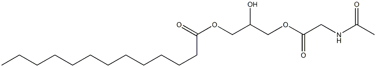 1-[(N-Acetylglycyl)oxy]-2,3-propanediol 3-tridecanoate 구조식 이미지