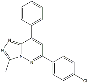 6-(4-Chlorophenyl)-8-phenyl-3-methyl-1,2,4-triazolo[4,3-b]pyridazine Structure