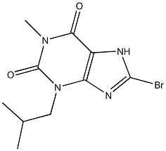 8-Bromo-3-isobutyl-1-methylxanthine Structure