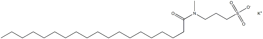 3-[N-(1-Oxononadecyl)-N-methylamino]-1-propanesulfonic acid potassium salt 구조식 이미지