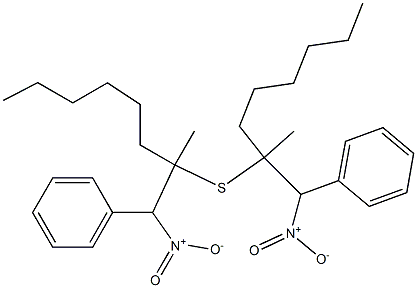 Phenyl(2-nitro-1-methyl-1-hexylethyl) sulfide Structure