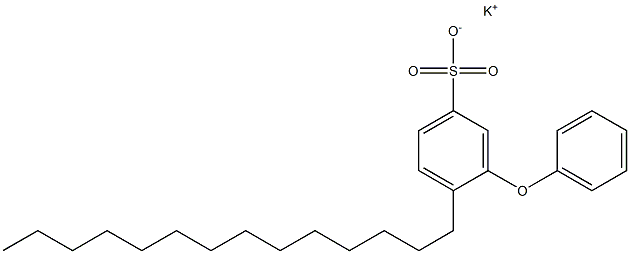3-Phenoxy-4-tetradecylbenzenesulfonic acid potassium salt 구조식 이미지