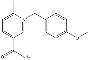 1-(4-Methoxybenzyl)-3-carbamoyl-6-methylpyridinium Structure