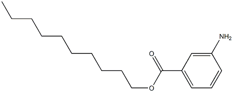 3-Aminobenzoic acid decyl ester Structure