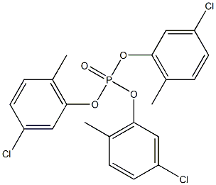 Phosphoric acid tris(3-chloro-6-methylphenyl) ester 구조식 이미지