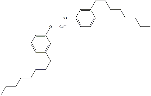 Cadmium bis(3-octylphenolate) Structure