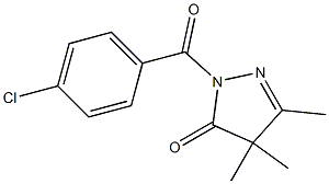 1-(4-Chlorobenzoyl)-3,4,4-trimethyl-4,5-dihydro-1H-pyrazol-5-one Structure