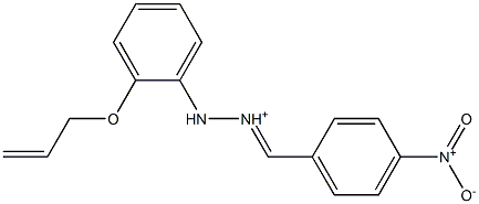 2-[2-(Allyloxy)phenyl]-1-[(4-nitrophenyl)methylene]hydrazinium 구조식 이미지