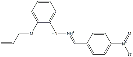 2-[2-(Allyloxy)phenyl]-1-[(4-nitrophenyl)methylene]hydrazinium Structure