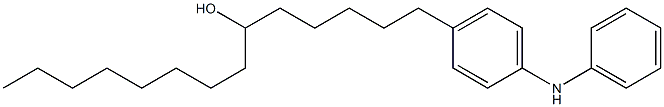 4-(6-Hydroxytetradecyl)phenylphenylamine 구조식 이미지