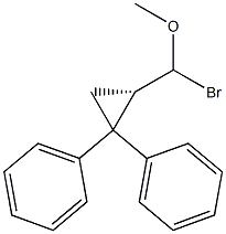 [1S,(+)]-1-Bromo-1-methoxymethyl-2,2-diphenylcyclopropane Structure