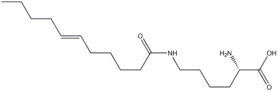 N6-(6-Undecenoyl)lysine 구조식 이미지