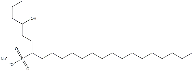 4-Hydroxytricosane-7-sulfonic acid sodium salt Structure