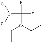 1,1-Dichloro-2,2-difluoro-3,3-diethylpropane-1,3-diylradical Structure