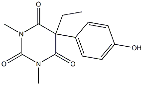 5-Ethyl-5-(4-hydroxyphenyl)-1-methyl-3-methylpyrimidine-2,4,6(1H,3H,5H)-trione Structure