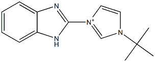 1-tert-Butyl-3-(1H-benzimidazol-2-yl)-1H-imidazol-3-ium 구조식 이미지