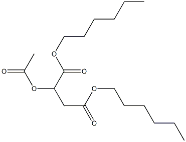 2-Acetyloxybutanedioic acid dihexyl ester 구조식 이미지