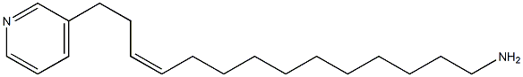 [(Z)-14-(3-Pyridinyl)-11-tetradecenyl]amine Structure