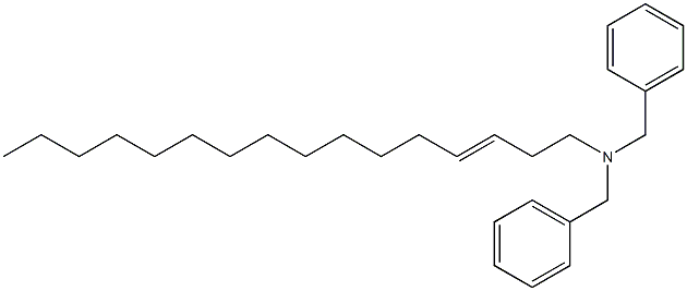 (3-Hexadecenyl)dibenzylamine Structure
