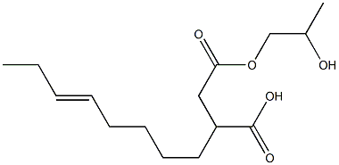 3-(5-Octenyl)succinic acid hydrogen 1-(2-hydroxypropyl) ester Structure