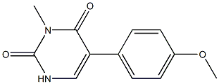 3-Methyl-5-(4-methoxyphenyl)uracil 구조식 이미지