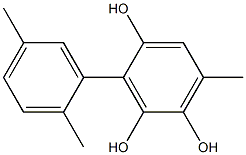 3-(2,5-Dimethylphenyl)-6-methylbenzene-1,2,4-triol 구조식 이미지