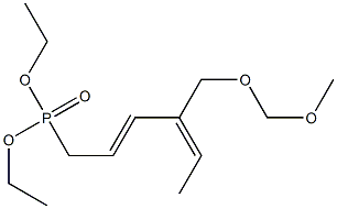 [(2E,4E)-4-(Methoxymethoxymethyl)-2,4-hexadien]-1-ylphosphonic acid diethyl ester 구조식 이미지