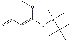 1-Methoxy-1-[(tert-butyldimethylsilyl)oxy]-1,3-butadiene 구조식 이미지