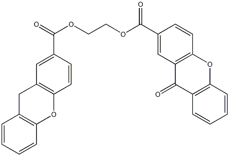 9-Oxo[2,2'-[ethylenebis(oxycarbonyl)]bis[9H-xanthene]] 구조식 이미지