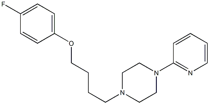 1-[4-(4-Fluorophenoxy)butyl]-4-(2-pyridinyl)piperazine Structure