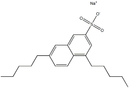 4,7-Dipentyl-2-naphthalenesulfonic acid sodium salt 구조식 이미지