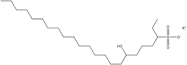 7-Hydroxytricosane-3-sulfonic acid potassium salt 구조식 이미지