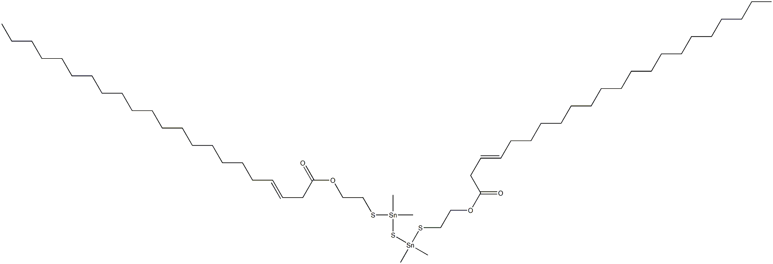 Bis[dimethyl[[2-(2-henicosenylcarbonyloxy)ethyl]thio]stannyl] sulfide 구조식 이미지