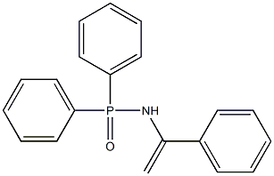 N-(1-Phenylethenyl)-P,P-diphenylphosphinamide 구조식 이미지