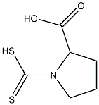 1-Dithiocarboxypyrrolidine-2-carboxylic acid Structure