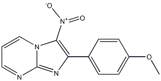 2-(4-Methoxyphenyl)-3-nitroimidazo[1,2-a]pyrimidine 구조식 이미지