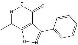3-Phenyl-7-methylisoxazolo[4,5-d]pyridazin-4(5H)-one 구조식 이미지