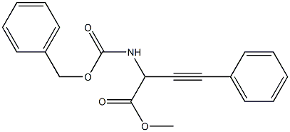 2-Benzyloxycarbonylamino-4-phenyl-3-butynoic acid methyl ester Structure