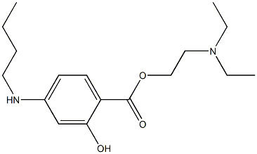 4-(Butylamino)salicylic acid 2-(diethylamino)ethyl ester Structure