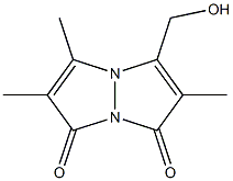 2,5,6-Trimethyl-3-(hydroxymethyl)-1H,7H-pyrazolo[1,2-a]pyrazole-1,7-dione Structure