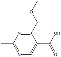2-Methyl-4-methoxymethylpyrimidine-5-carboxylic acid 구조식 이미지