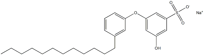 5-Hydroxy-3'-dodecyl[oxybisbenzene]-3-sulfonic acid sodium salt Structure