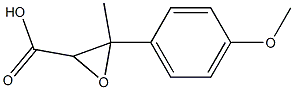 3-(4-Methoxyphenyl)-3-methyloxirane-2-carboxylic acid 구조식 이미지