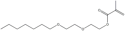 Methacrylic acid 2-(2-heptyloxyethoxy)ethyl ester Structure