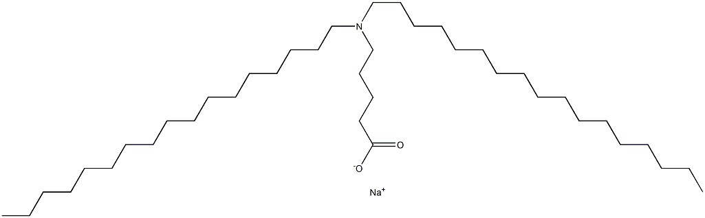 5-(Diheptadecylamino)valeric acid sodium salt Structure